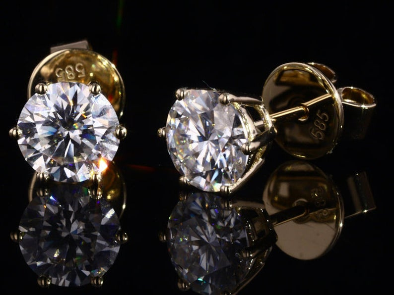 [Gold 585] Prinzessinnen Ohrringe